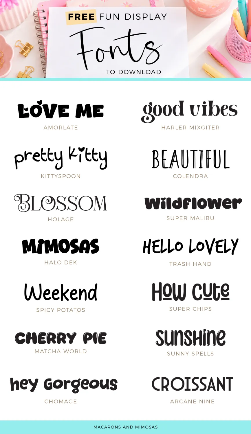 14 fun free display fonts for commercial use, logos and branding