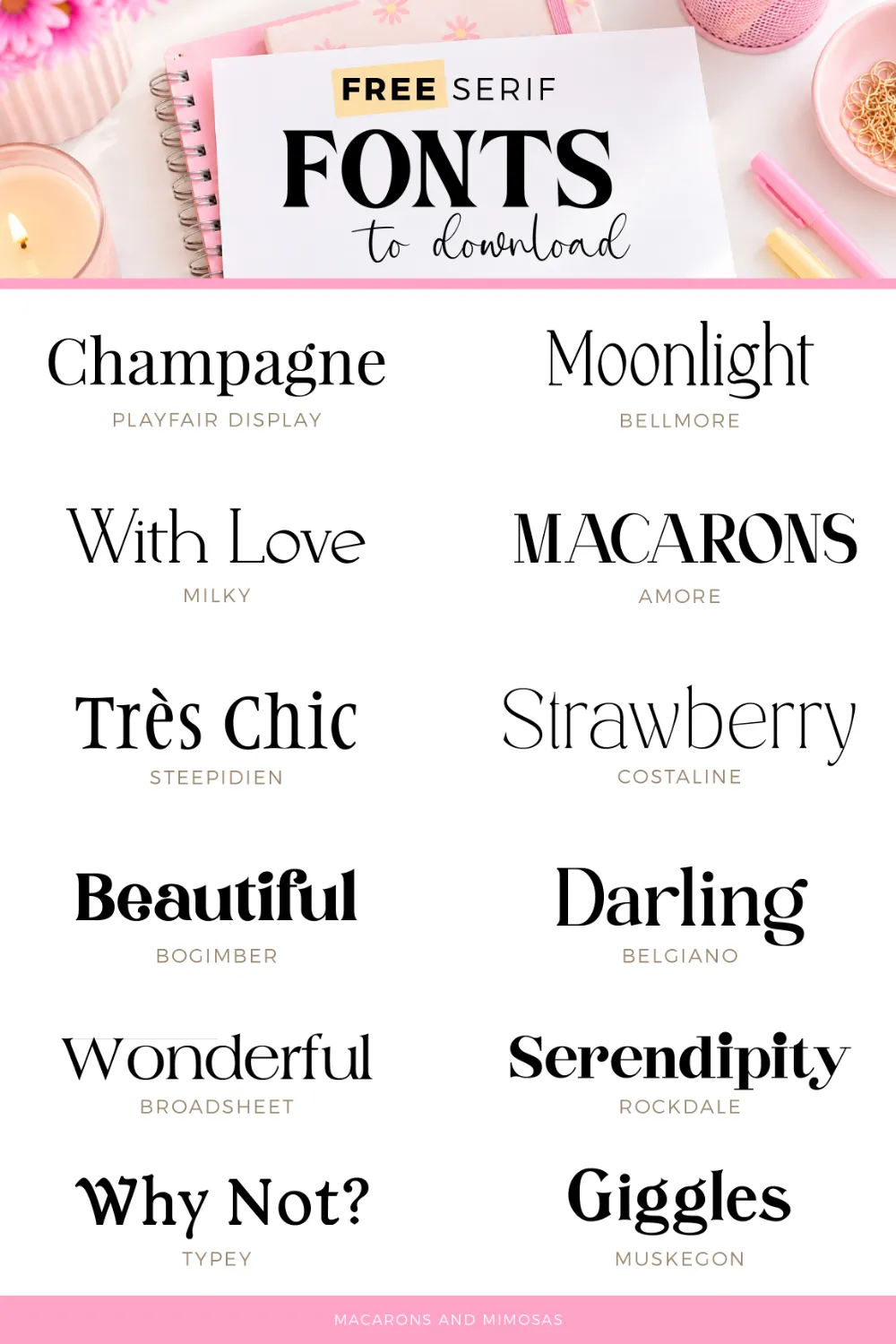 12 best free serif fonts for commercial use, logos and branding