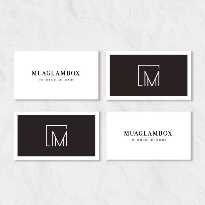 Modern custom monogram logo design letter M