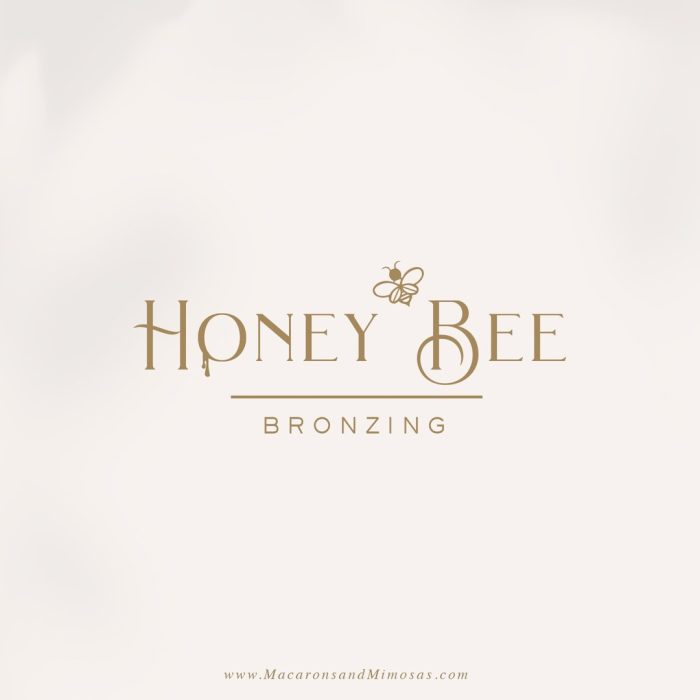 Honey Bee Logo design for Spray Tanning Salon