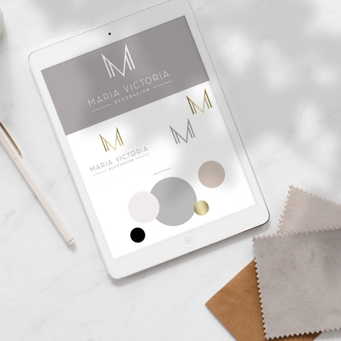 Chic M monogram logo package that was created for a custom client.