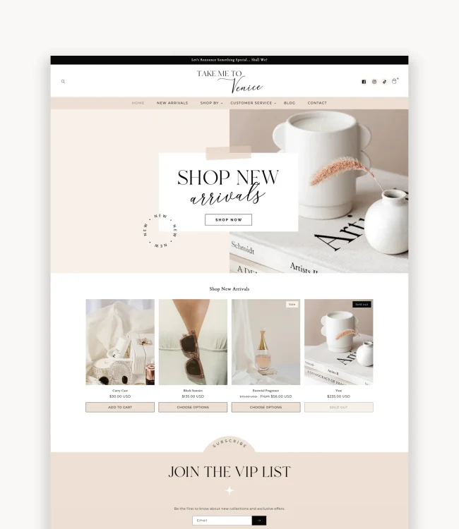 Editorial & Boutique Shopify theme
